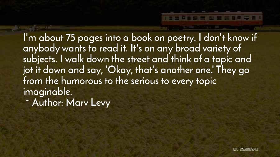 Poetry About Quotes By Marv Levy