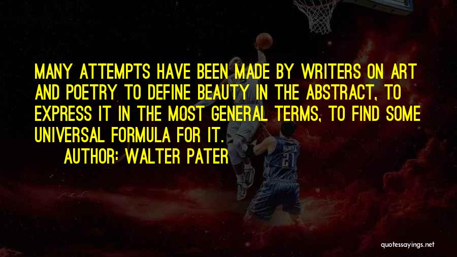 Poetry And Art Quotes By Walter Pater