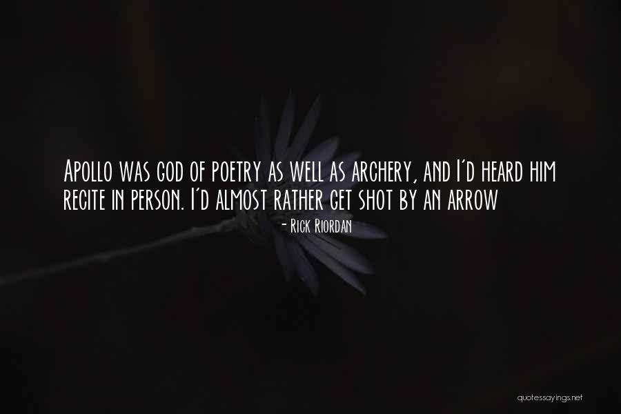 Poetry And God Quotes By Rick Riordan Poetry And God Quotes By Rick Riordan