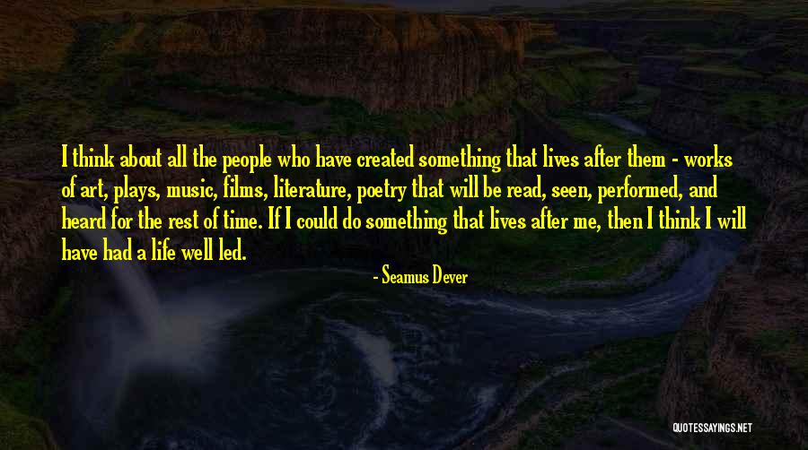 Poetry And Life Quotes By Seamus Dever Poetry And Life Quotes By Seamus Dever