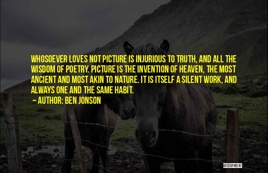 Poetry And Nature Quotes By Ben Jonson