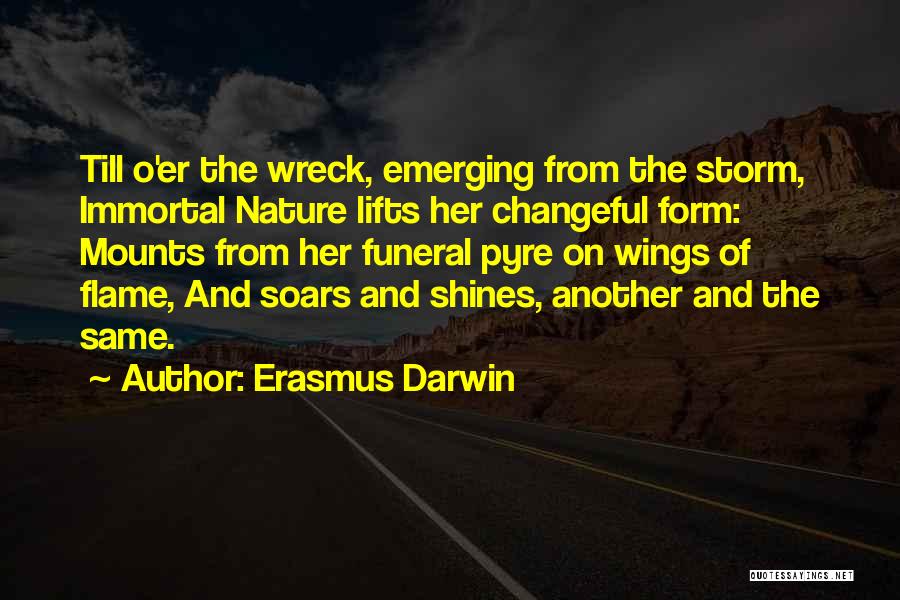 Poetry And Nature Quotes By Erasmus Darwin