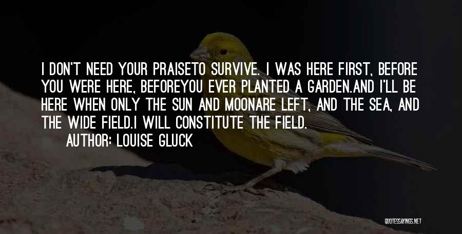 Poetry And Nature Quotes By Louise Gluck