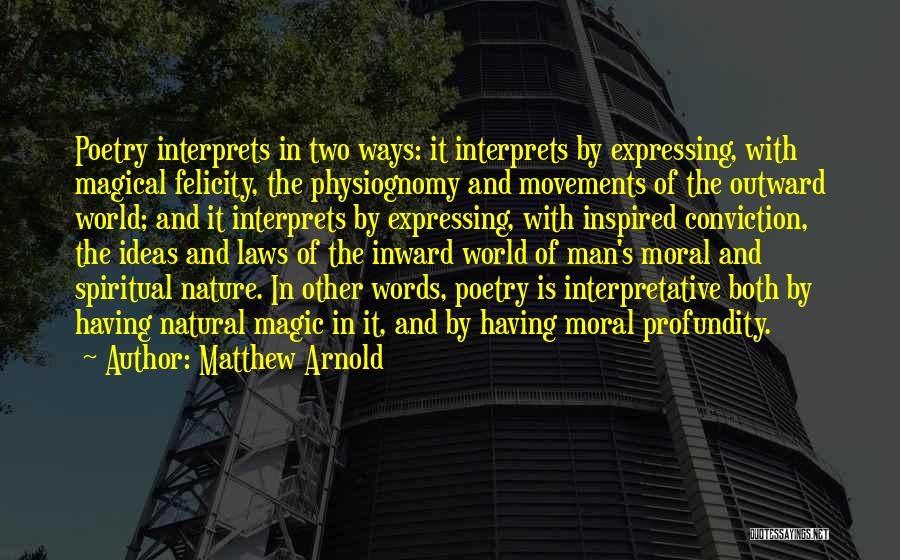 Poetry And Nature Quotes By Matthew Arnold