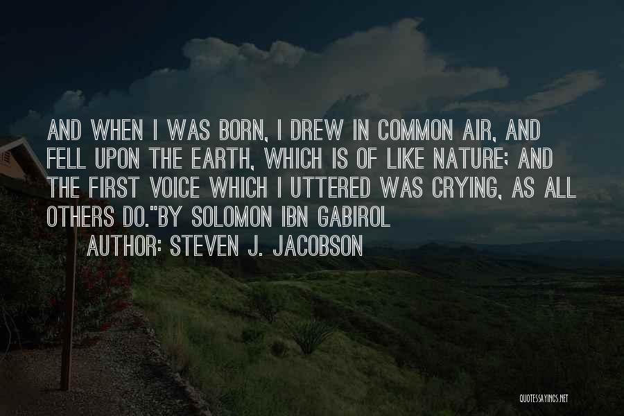 Poetry And Nature Quotes By Steven J. Jacobson