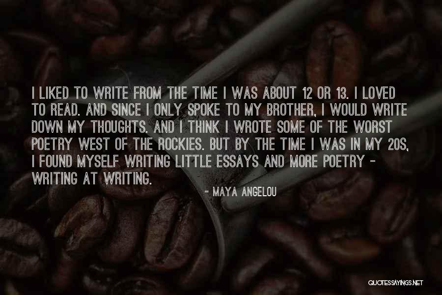 Poetry And Time Quotes By Maya Angelou