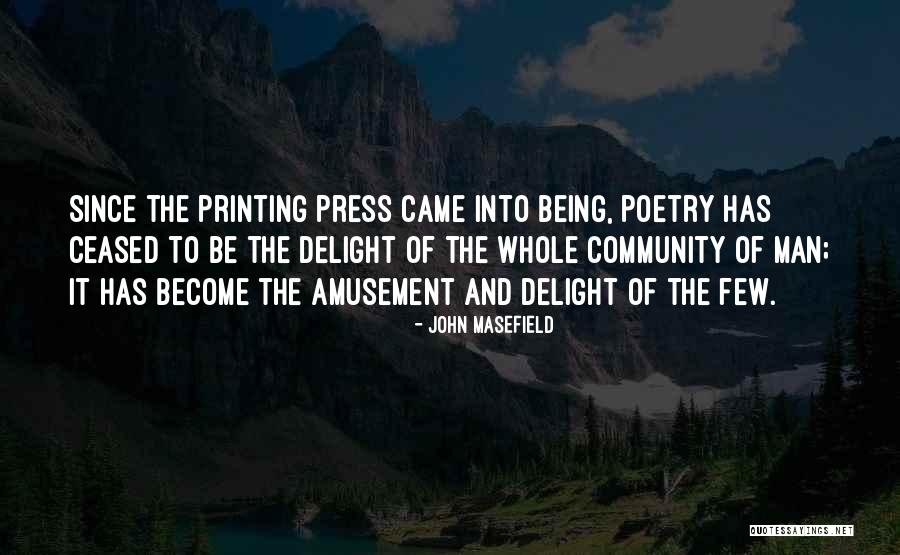 Poetry Community Quotes By John Masefield Poetry Community Quotes By John Masefield