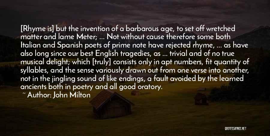 Poetry From Poets Quotes By John Milton