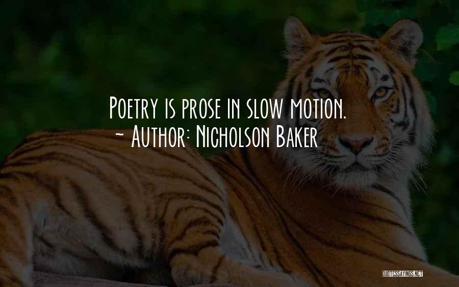 Poetry In Motion Quotes By Nicholson Baker