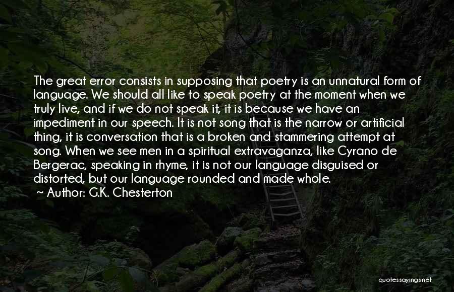 Poetry Is Like Quotes By G.K. Chesterton