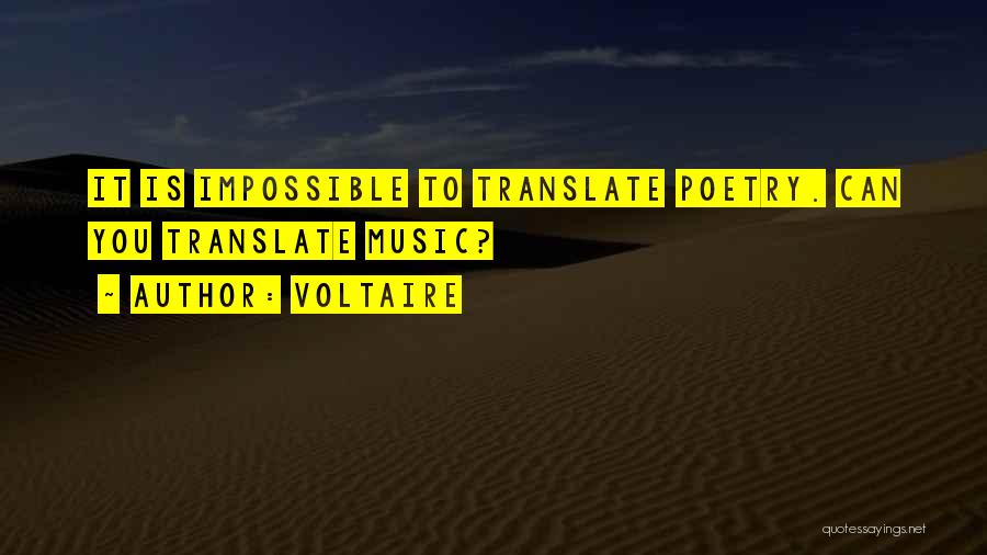 Poetry Is Music Quotes By Voltaire