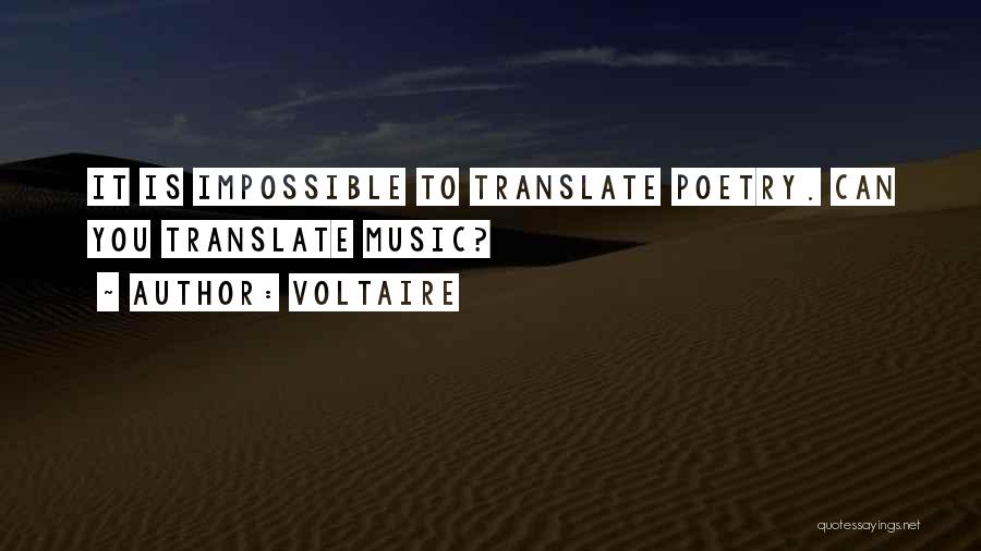 Poetry Music Quotes By Voltaire