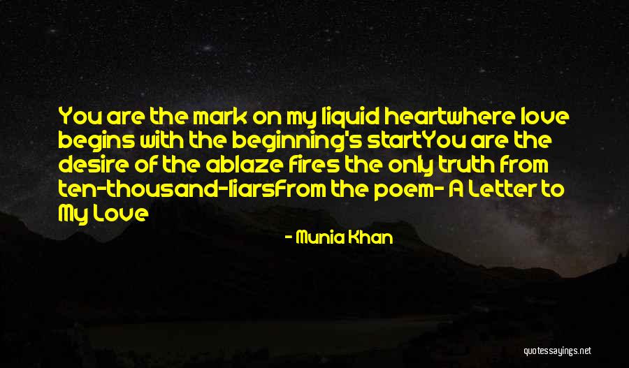 Poetry Quotes On Love Quotes By Munia Khan