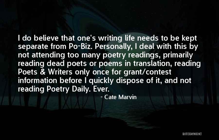 Poetry Readings Quotes By Cate Marvin Poetry Readings Quotes By Cate Marvin