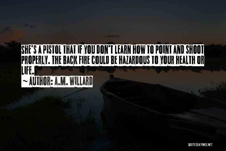 Point And Shoot Quotes By A.M. Willard