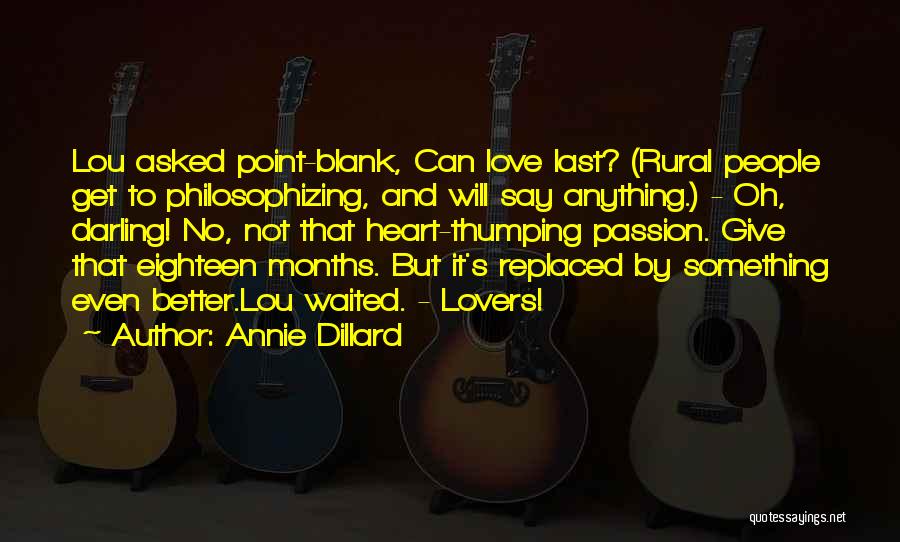 Point Blank Quotes By Annie Dillard