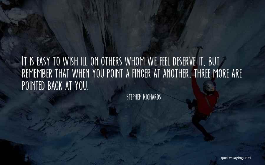 Point Finger Quotes By Stephen Richards Point Finger Quotes By Stephen Richards