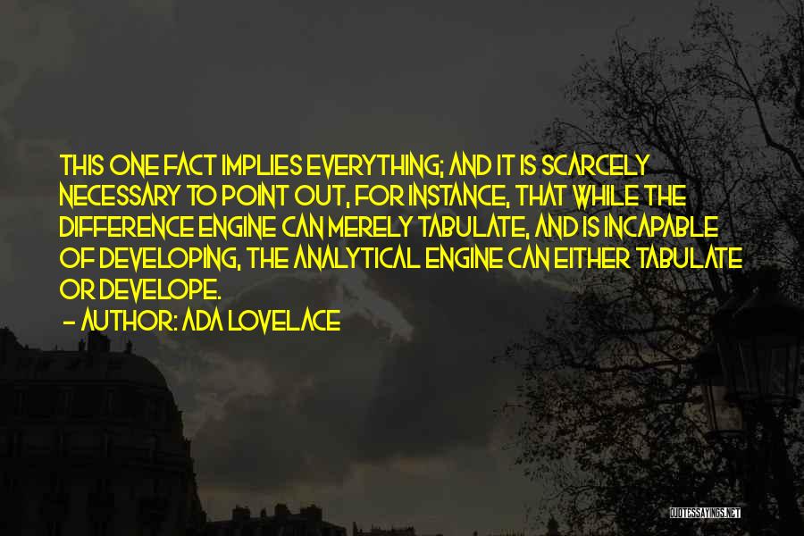 Point Of Difference Quotes By Ada Lovelace