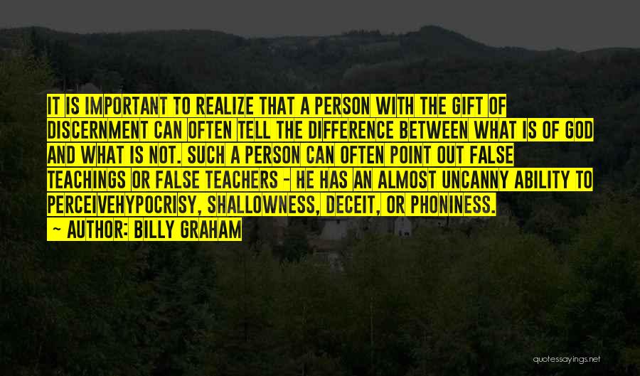 Point Of Difference Quotes By Billy Graham