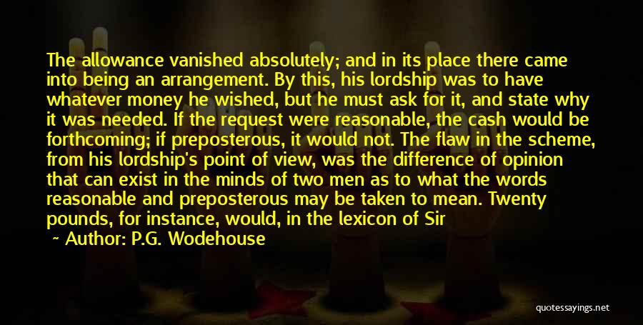 Point Of Difference Quotes By P.G. Wodehouse