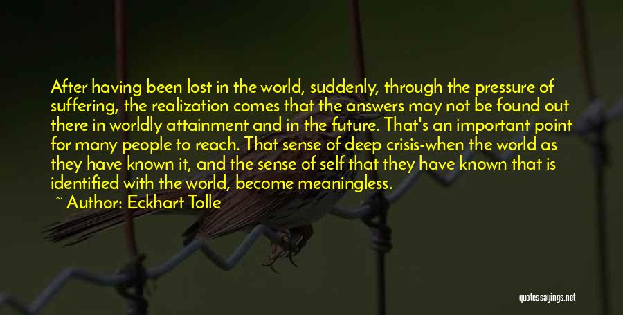 Point Of Realization Quotes By Eckhart Tolle