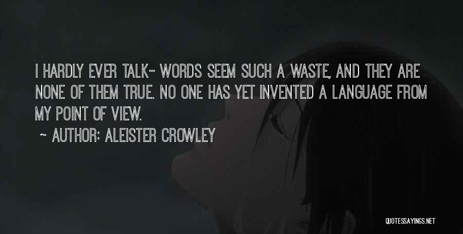 Point Of View Quotes By Aleister Crowley