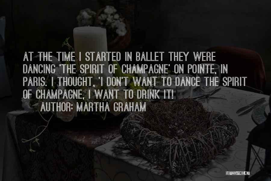 Pointe Quotes By Martha Graham