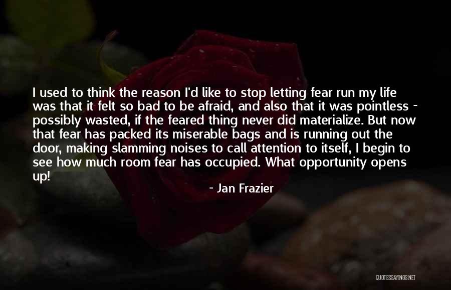 Pointless Life Quotes By Jan Frazier