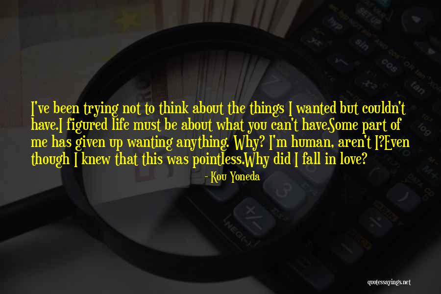 Pointless Things Quotes By Kou Yoneda Pointless Things Quotes By Kou Yoneda