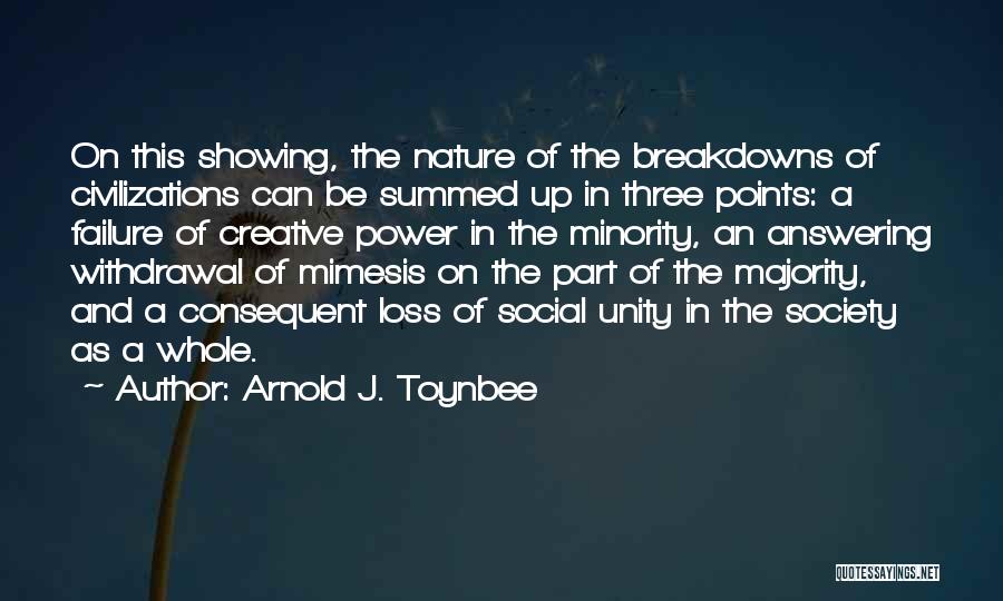 Points Of Power Quotes By Arnold J. Toynbee