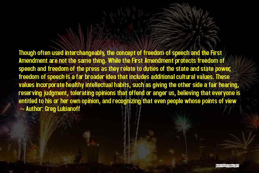 Points Of Power Quotes By Greg Lukianoff