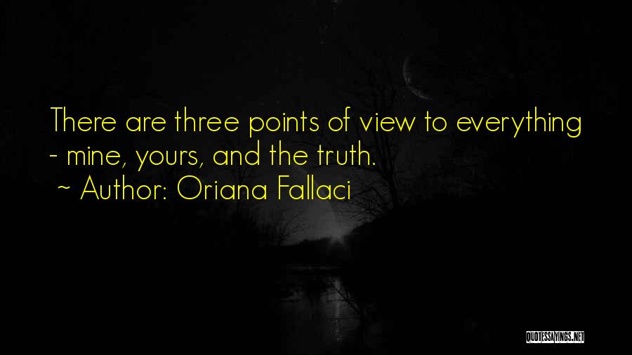 Points Of View Quotes By Oriana Fallaci