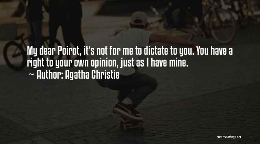 Poirot Quotes By Agatha Christie