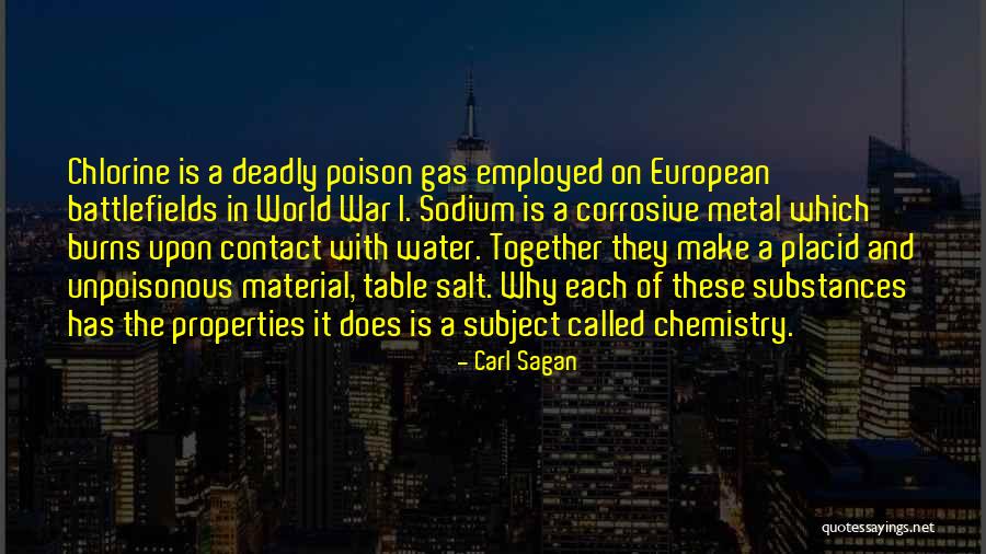 Poison Gas Quotes By Carl Sagan