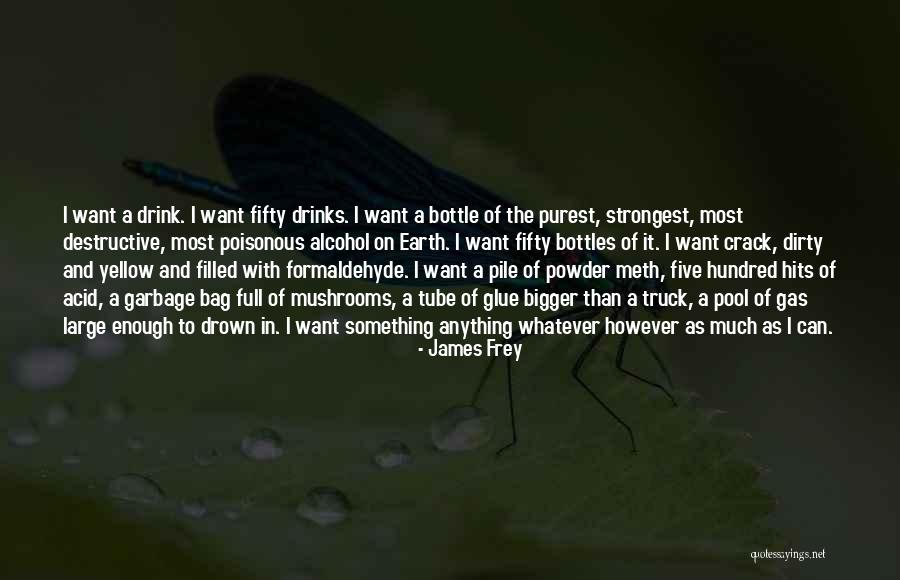 Poisonous Mushrooms Quotes By James Frey