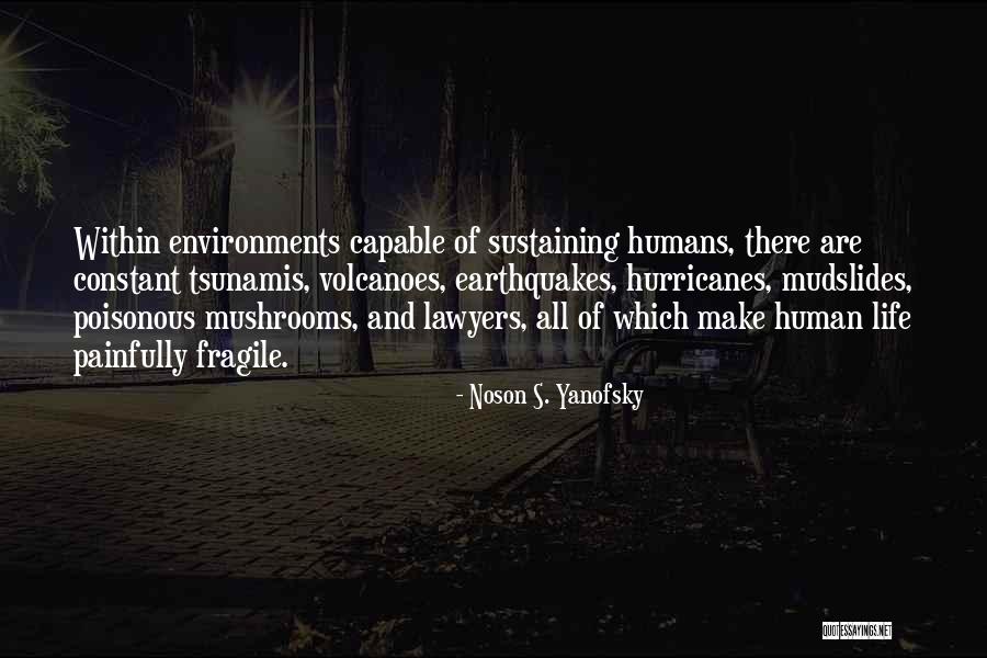 Poisonous Mushrooms Quotes By Noson S. Yanofsky