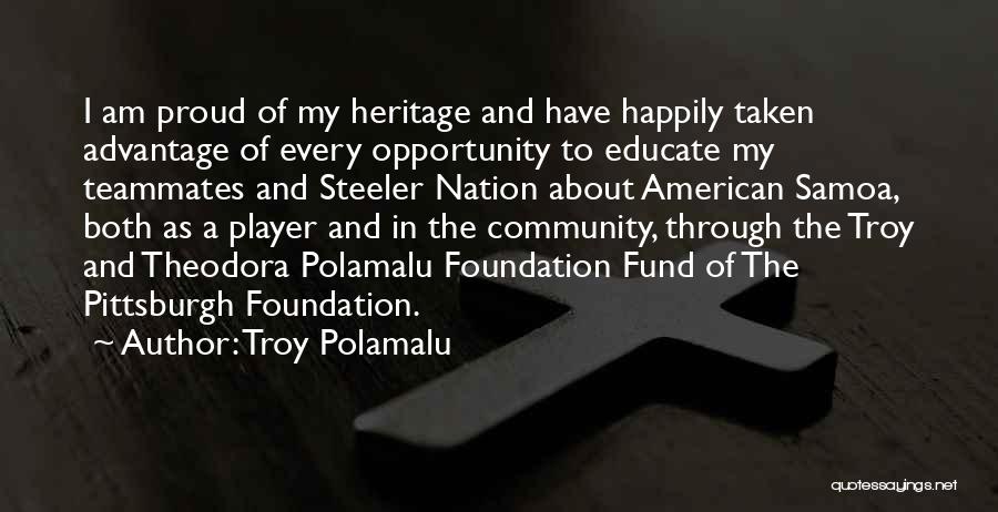 Polamalu Quotes By Troy Polamalu