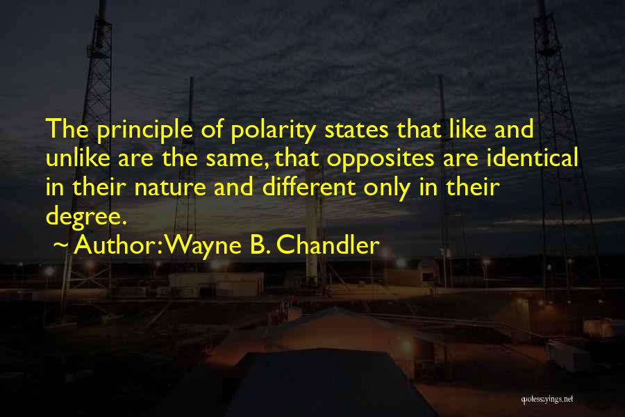 Polarity Quotes By Wayne B. Chandler