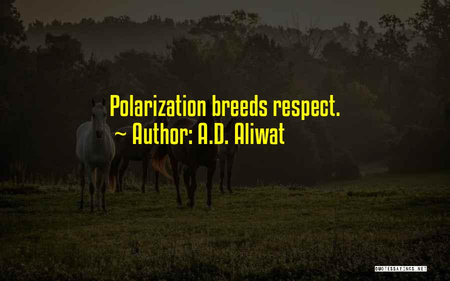 Polarization Quotes By A.D. Aliwat