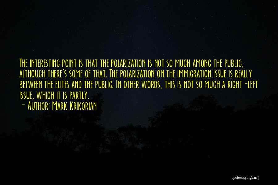 Polarization Quotes By Mark Krikorian