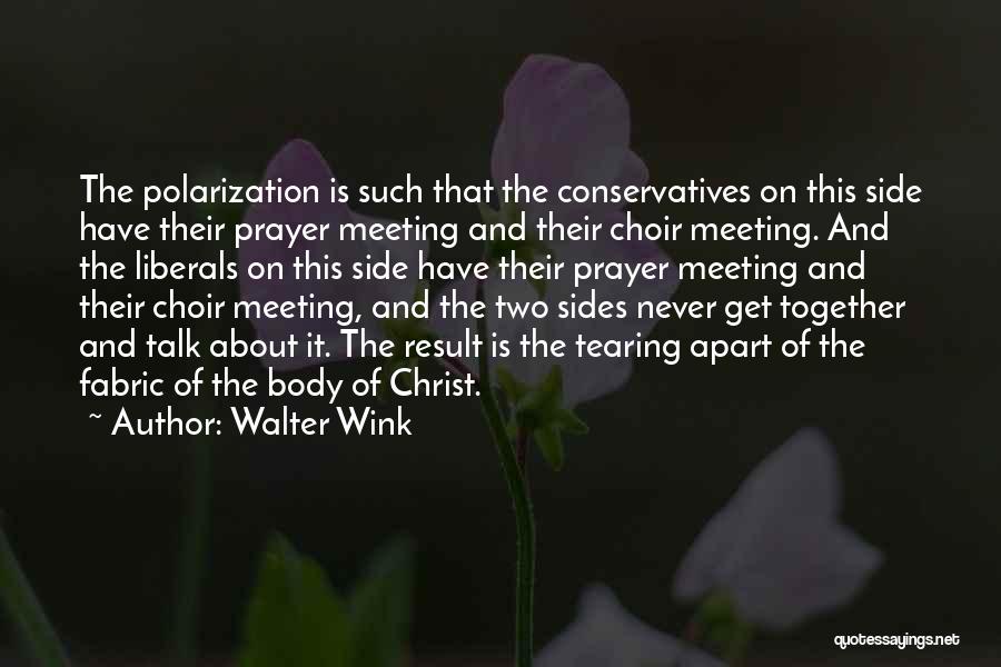 Polarization Quotes By Walter Wink