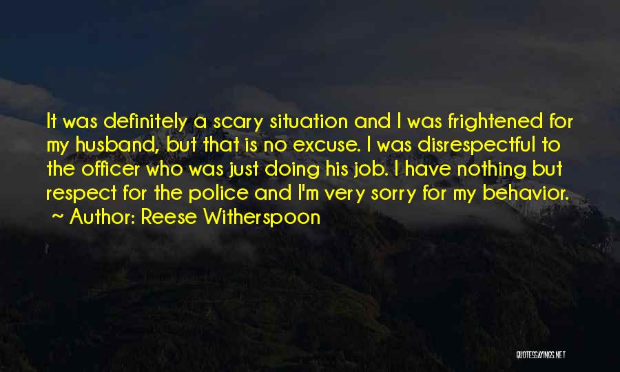 Police Officer Quotes By Reese Witherspoon