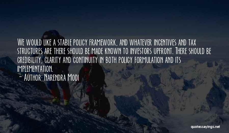 Policy Formulation Quotes By Narendra Modi