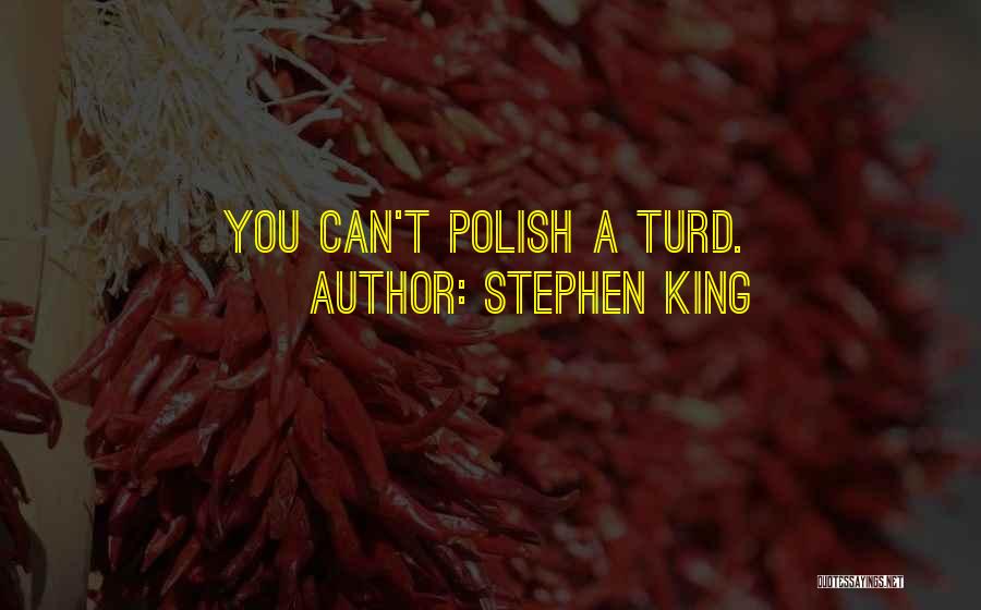 Polish A Turd Quotes By Stephen King