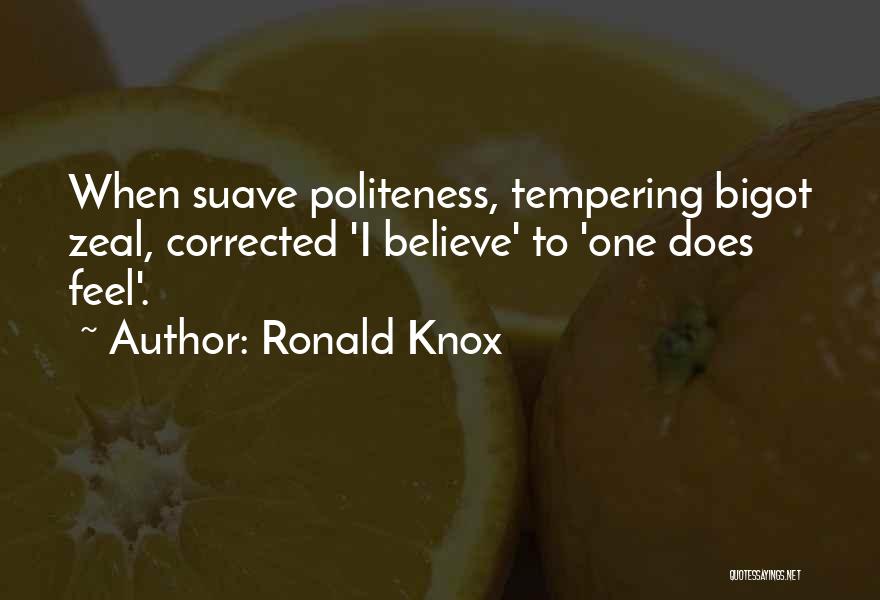 Politeness-kids Quotes By Ronald Knox