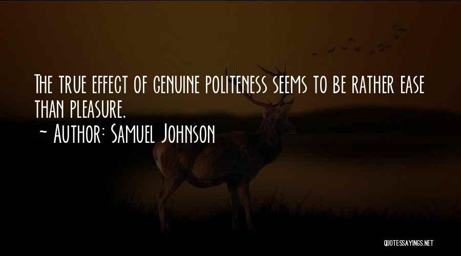 Politeness-kids Quotes By Samuel Johnson