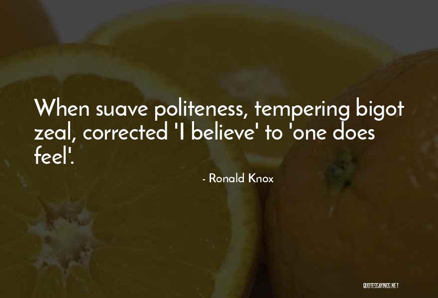 Politeness Quotes By Ronald Knox