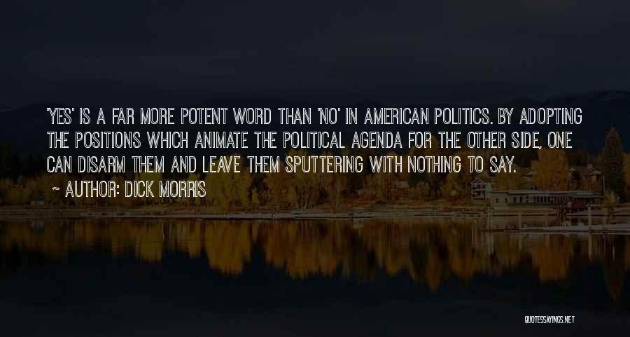 Political Agenda Quotes By Dick Morris