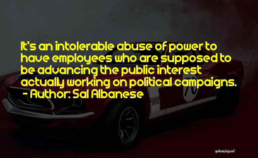 Political Campaigns Quotes By Sal Albanese