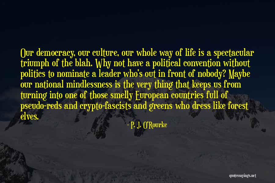 Political Convention Quotes By P. J. O'Rourke Political Convention Quotes By P. J. O'Rourke